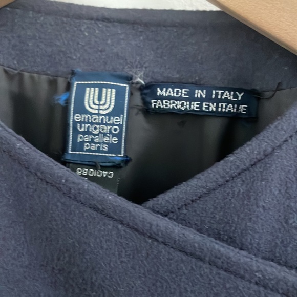 Emanuel UNGARO Made in Italy Wool Jacket Sz 6 - Picture 2 of 4
